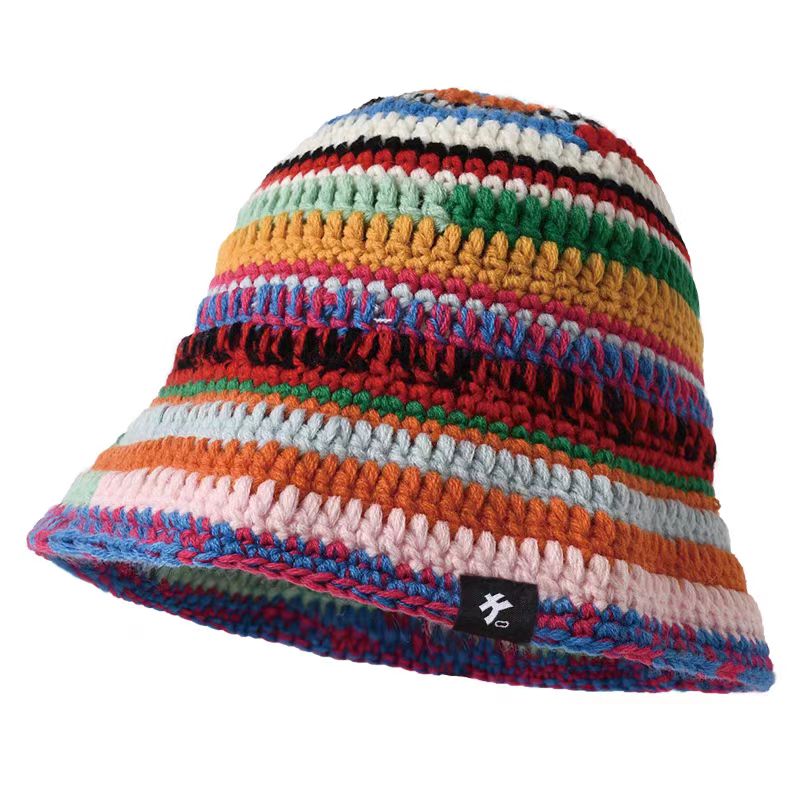 Women's crochet intercolored hat